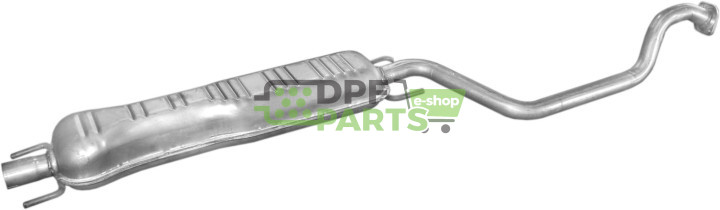 Střední tlumič výfuku Opel Zafira 1.6i-16V/1.8i-16V kat 99-, Polmo 17.536 A, OE 5852114