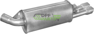 Koncový tlumič výfuku Opel Calibra 2.0i 16V 4x4 turbo  90-96, Polmo 17.541 A, OE 852941