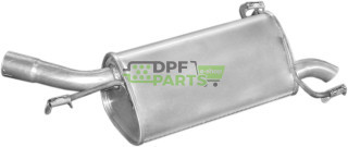 Koncový tlumič výfuku Opel Corsa C 1,2i-16V 09/00-, Polmo 17.543 A, OE 5852122 5852124 9129836