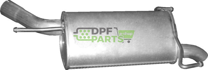 Koncový tlumič výfuku Opel Corsa C 1.7 CDTi Turbo Diesel Hatchback 06/03-07/06, Polmo 17.544 A, OE 13126166 58 52 282