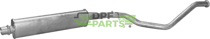 Střední tlumič výfuku Peugeot 307 2.0i -16V 03/02-06/05, Polmo 19.224 A, OE 1717.Q4