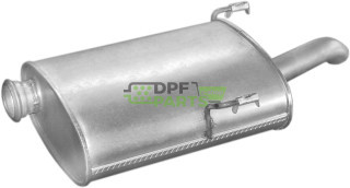 Koncový tlumič výfuku Peugeot 406  1.9 TD  2.1TD kombi  96 -98, Polmo 19.227 A, OE 1726.AN 1726.R3