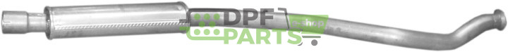 Střední tlumič výfuku Peugeot 206 CC 2.0i-16V 00-07, Polmo 19.242 A, OE 1705FK 1717FL