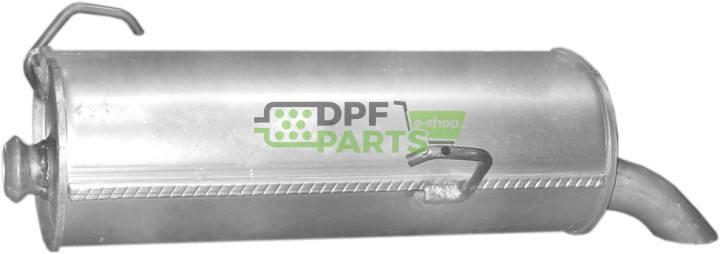 Koncový tlumič výfuku Peugeot 206 1.4 HDi Turbo Diesel 04-, Polmo 19.243 A, OE 1726TL 173023