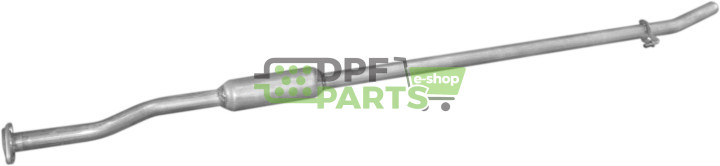 Střední tlumič výfuku Renault Thalia/Symbol Sedan 1.4i  99-, Polmo 21.564 A, OE 82.00.043.360