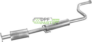 Střední tlumič výfuku Rover 214 1.4  1.4 -16V S/SI/SLI/GSI  89-92/414 90-92, Polmo 22.20 A, OE GEX11087 GEX33730