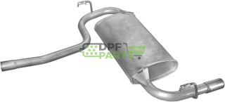 Koncový tlumič výfuku Suzuki Baleno 1.8i-16V Hachbak 96-07/00, Polmo 25.60 A, OE 14300-61G22 14300-61G30 14300-61G60