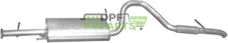 Koncový tlumič výfuku Suzuki Grand Vitara 2.0i-16V 4X4 , 2.5i-V6-24V 4X4 98-05, Polmo 25.61 A, OE 1430065D00 1430065D01