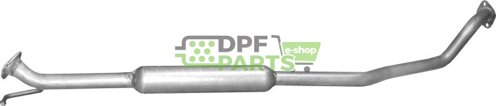 Střední tlumič výfuku Suzuki Swift 1.5i-16V 05-, Polmo 25.68 A, OE 14250-62J00 14250-62JB0 14250-63J00 14250-63JB0