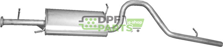 Koncový tlumič výfuku Suzuki Grand Vitara 2.0 Turbo 16V Diesel 4X4 03/03- (5 doors), Polmo 25.70 A, OE 14300-680CV