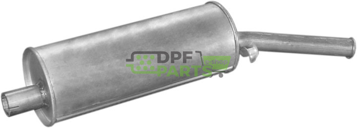 Koncový tlumič výfuku VW Golf I 1.6/1.6TD/GTI/GTL 77-82/Scirocco 77-81, Polmo 30.66 A, OE 055253609Q 171253609A