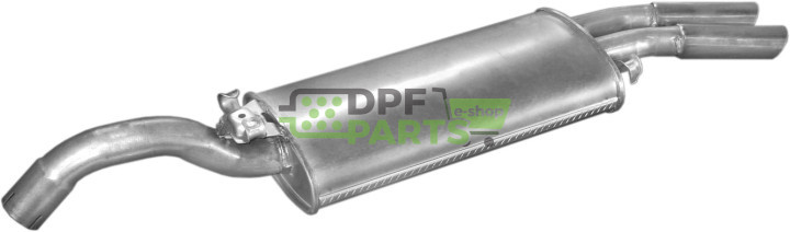 Koncový tlumič výfuku VW Golf II 1.8GTi 85-91 HB, Polmo 30.76 A, OE 191253609M