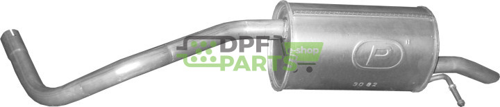 Koncový tlumič výfuku VW Fox 1.2i, Polmo 30.82 A, OE 5Z6253609C 5Z6253609M