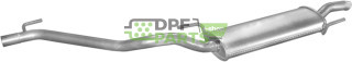Koncový tlumič výfuku VW Golf III 1.4/1.6 93-98, Polmo 30.85 A, OE 1H6253609AC 1H6253609F 1H6253609N
