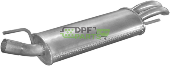 Koncový tlumič výfuku VW Golf III 2.0i GTi 07/95-12/97/1.9TDi 10/93-07/96, Polmo 30.87 A, OE 1H6253609AF 1H6253609S