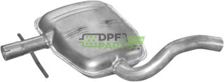 Střední tlumič výfuku VW Golf III 1.9TDi 93-99 kombi, Polmo 30.88 A, OE 1H9 253 409 D 1H9 253 409 F