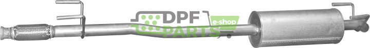 Koncový tlumič výfuku VW Crafter, Mercedes Sprinter 906 2.2/2.5/3.0 CDi 07-11, Polmo 30.90 A, OE A906 490 18 01 A906 490 37 01