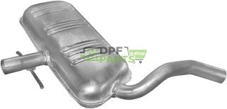 Střední tlumič výfuku VW Golf III 2,0i GTi -16V 92-97, 2,8VR6 93-97 Vento 2,8 VR6 92-93, Polmo 30.95 A, OE 1H0 253 409 D