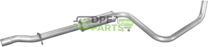 Střední tlumič výfuku Volvo 440/460 1.6i kat 91-97, Polmo 31.51 A, OE 3461081 3467682