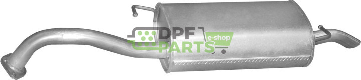 Koncový tlumič výfuku Kia Rio 1.3i/1.5i Hatchback,Sedan 99-07/02, Polmo 47.29 A, OE 0K32A40100B