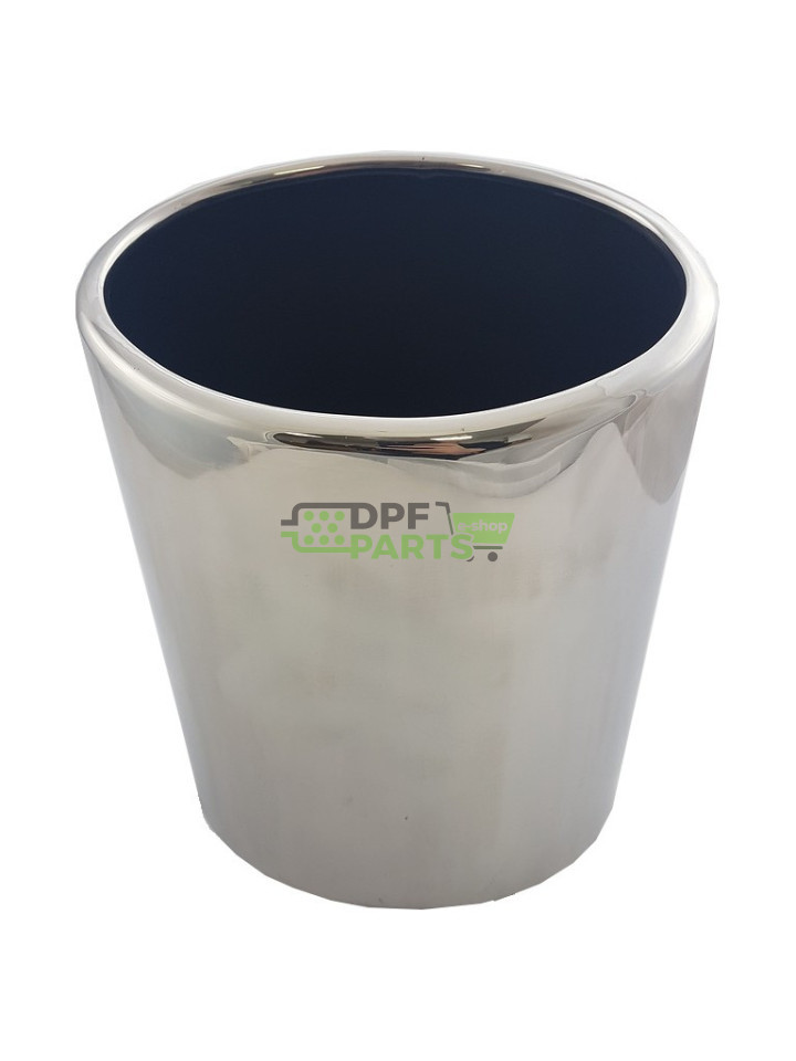 Końcówka OWAL XL ozdobna nierdzewna polerowana 160x100 mm