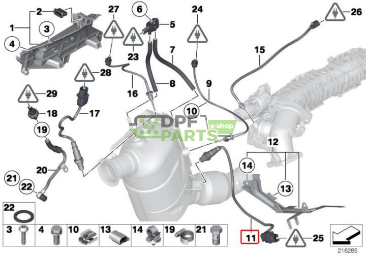 Sonda lambda oryginał BMW 7793825, 13627793825,  0281004028