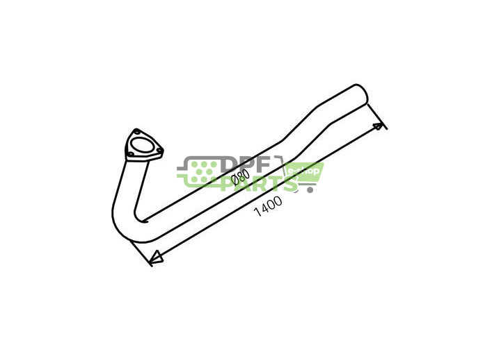 Rura kolektorowa  Dinex 47161 , Nr OE: 81.15204.6068