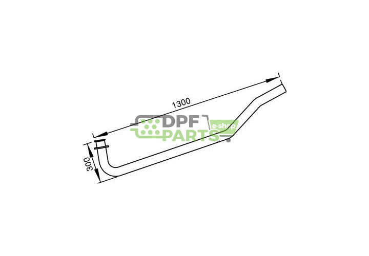 Rura kolektorowa  Dinex 47102 , Nr OE: 81.15204.5936 , 81.15204.5732