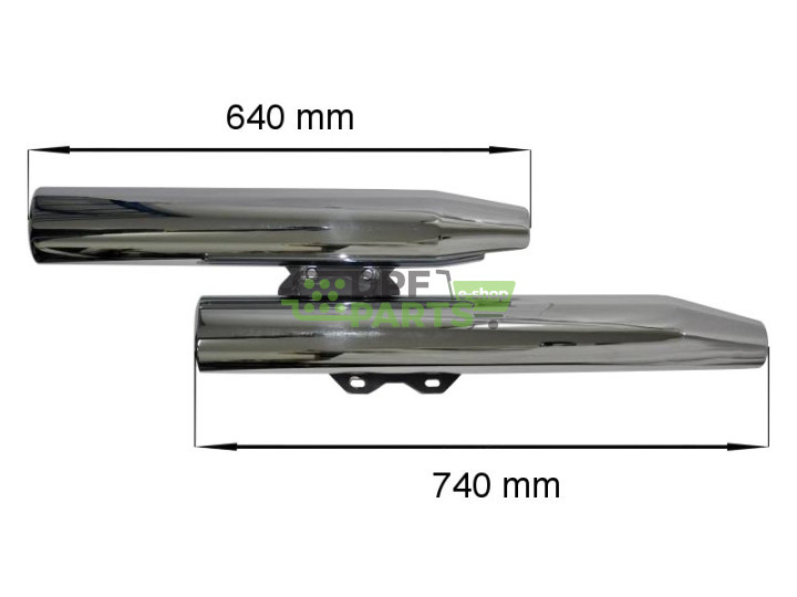 Tłumik / Honda VTX 1800 S/Retro