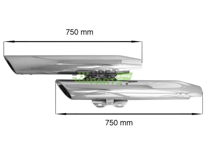Tłumik / Honda VTX 1800 S/Retro
