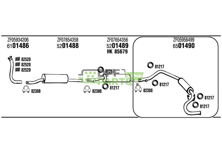 Tłumik końcowy- ZF05956499