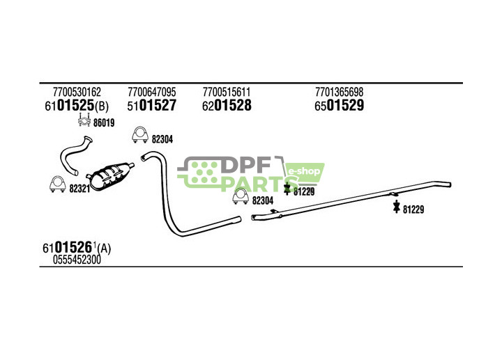 Tłumik przedni Renault - 7700647095