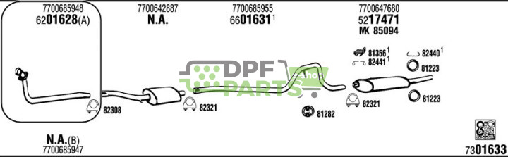 Rura kolektorowa Renault - 7700685948