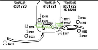 Rura kolektorowa Renault - 7700683431