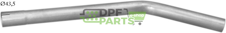 rura wylotowa Multikar M25, Polmo 49.06 A, OE 
