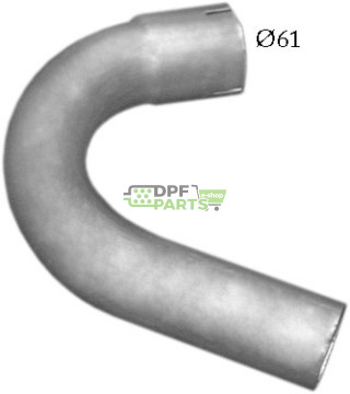 rura wylotowa Multicar M26.4 Iveco 2.8 105HP -01/03, Polmo 49.09 A, OE 