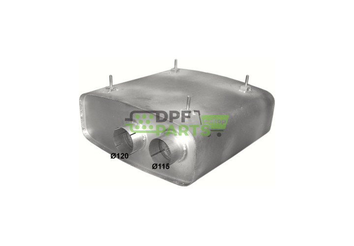 Koncový tlumič výfuku MAN 322/352/402/422/462 FRH, 68.48 A, 81.15101.0281 81.15101.0295