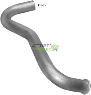 Rura výstupní Mercedes LK (skříňový), Polmo 69.00 A, OE 674.492.0005 674.492.9504