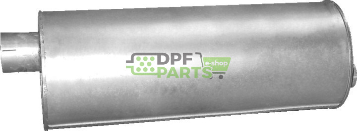 Koncový tlumič výfuku Mercedes SK 17-26 Tonns, Polmo 69.001 A, OE 645.490.0401