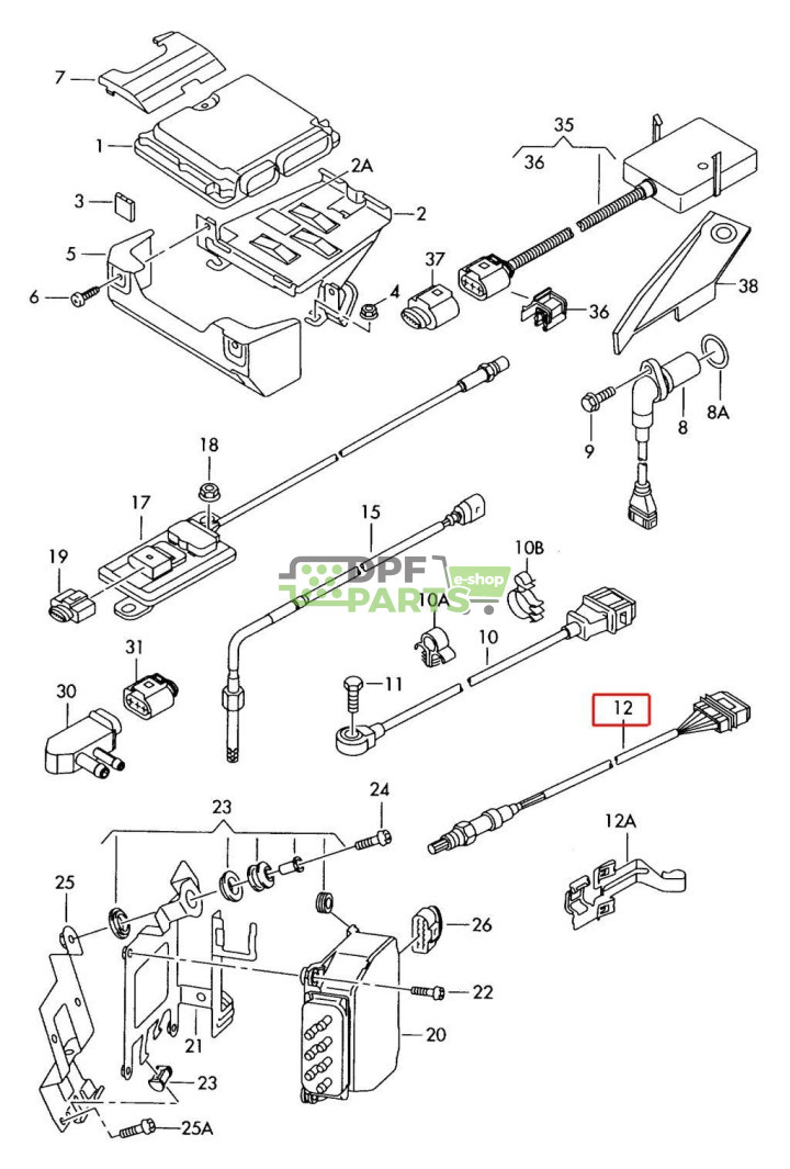 Sonda lambda oryginał Audi, Seat, Volkswagen