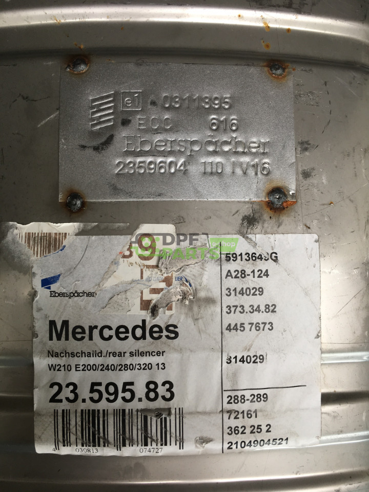 Tłumik Eberspacher MERCEDES E Klasa W210 E200/240/280/320 - 23.595.83 2104904521 2104906621 210 490 17 21